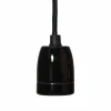 Outlet STAR TRADING Douille E27 Glaze avec câble, noir