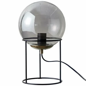 Store Dyberg Larsen Moon lampe à poser sphère verre fumé