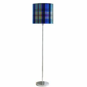 Outlet EBB & FLOW Barre XL lampe argentée/Chennai cobalt