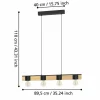 Outlet EGLO Bailrigg suspension, à quatre lampes