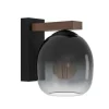 Flash Sale EGLO Filago applique en verre fumé à une lampe