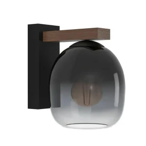 Flash Sale EGLO Filago applique en verre fumé à une lampe