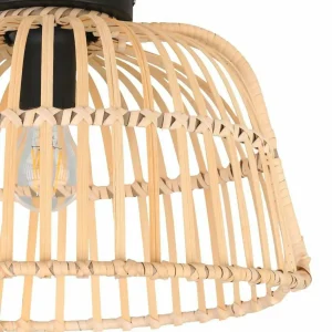 Clearance EGLO Glyneath plafonnier en rotin