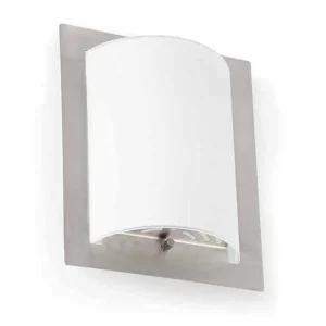 Outlet FARO BARCELONA Elégante applique DIULA-1 nickel de 20 x 25,5 cm