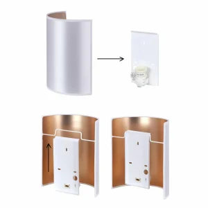 Cheap Envostar applique murale Idun, couleur terre 24 cm matériau naturel vegan