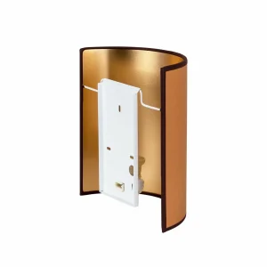 Shop Envostar applique murale Idun marron hauteur 24 cm matériau naturel vegan
