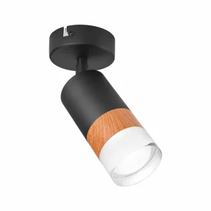 Discount Envostar Fida spot pour plafond à 1 lampe, noir