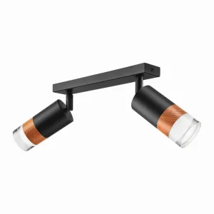 Cheap Envostar Fida spot pour plafond à 2 lampes, noir