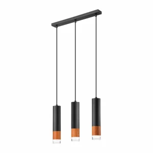 Best Sale Envostar Fida suspension, à 3 lampes, noire