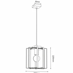 Shop Envostar Fiete suspension, à 1 lampe