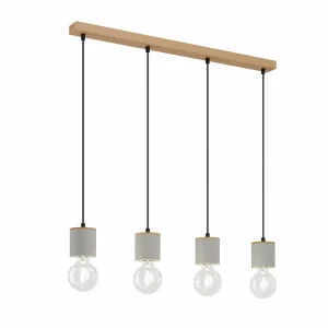 Best Sale Envostar Jasper Suspension à 4 lampes, linéaire