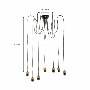 Fashion Envostar Merlo suspension, décentrée à 7 lampes