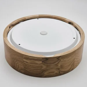 Fashion Envostar plafonnier Caspian, Ø 27 cm, IP54, chêne