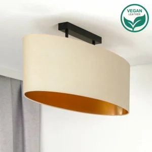 Best Sale Envostar plafonnier Idun beige clair 80cm matériau naturel vegan