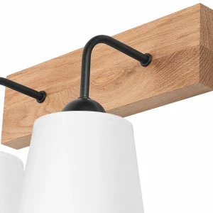 Hot Envostar Risco applique murale à 2 lampes écran en tissu blanc