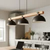 Online Envostar Stort suspension, 3 lampes, bois naturel
