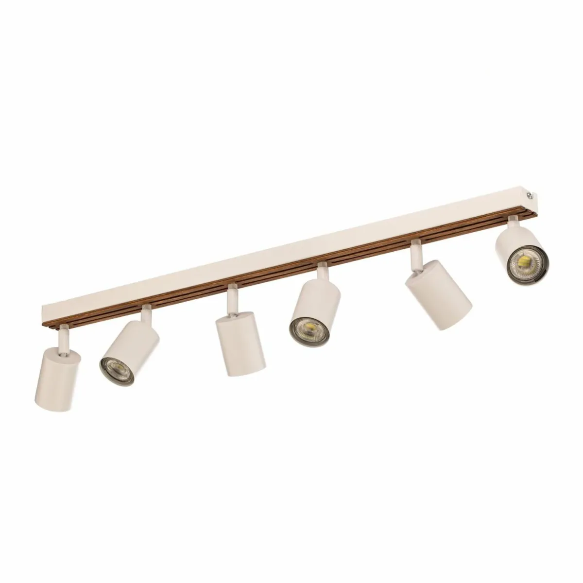 envostar_tino_spot_plafond___lampes_blancbois_1.webp Shop Envostar Tino spot plafond à 6 lampes blanc/bois