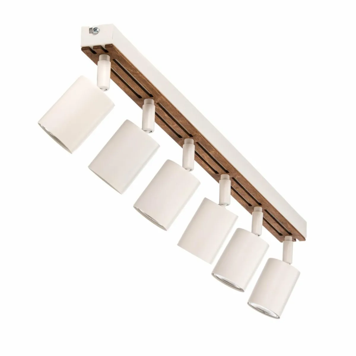 envostar_tino_spot_plafond___lampes_blancbois_4.webp Shop Envostar Tino spot plafond à 6 lampes blanc/bois