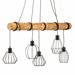 Best Envostar Various suspension, 5 lampes pin naturel