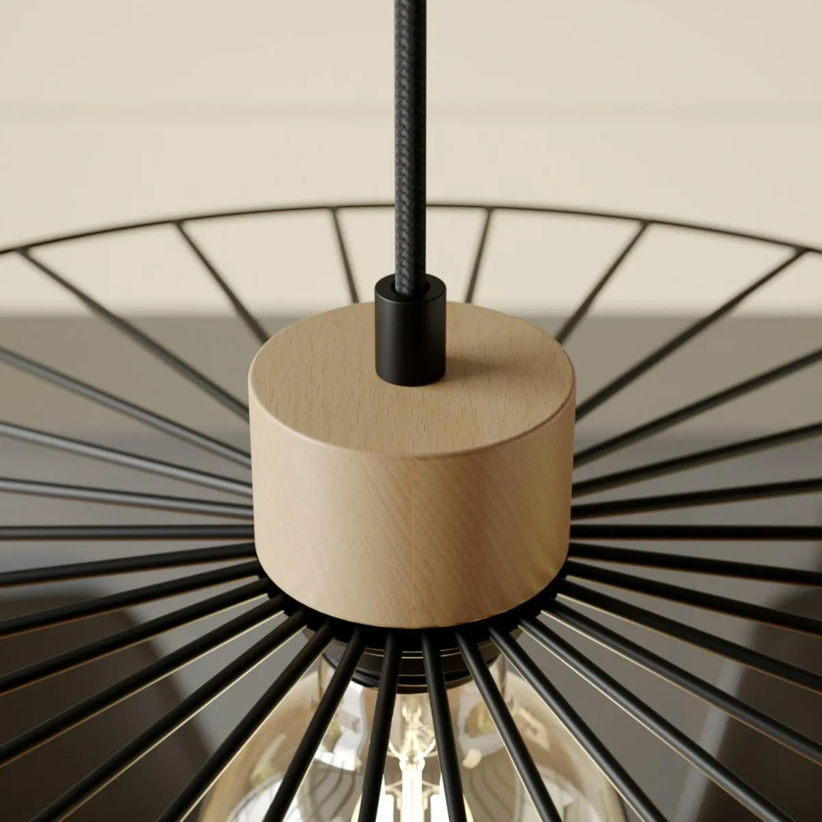 envostar_yahel_suspension_chnenoir__cm_2.webp Sale Envostar Yahel suspension, chêne/noir, Ø 45cm