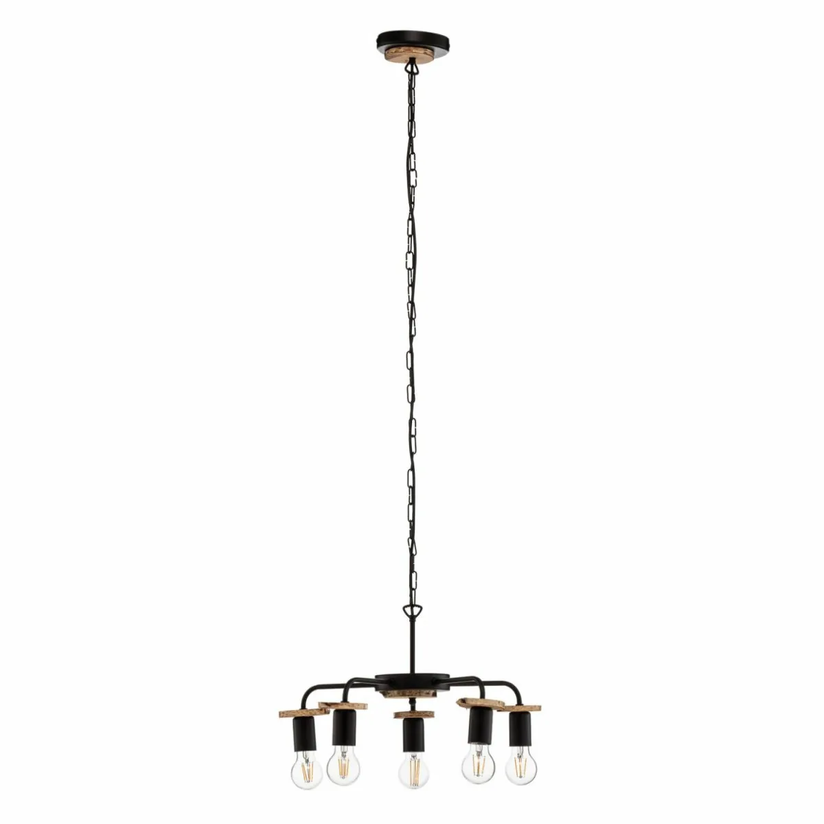 envostar_yorik_suspension_disques_darbre__lampes_1.webp Outlet Envostar Yorik suspension disques d’arbre 5 lampes