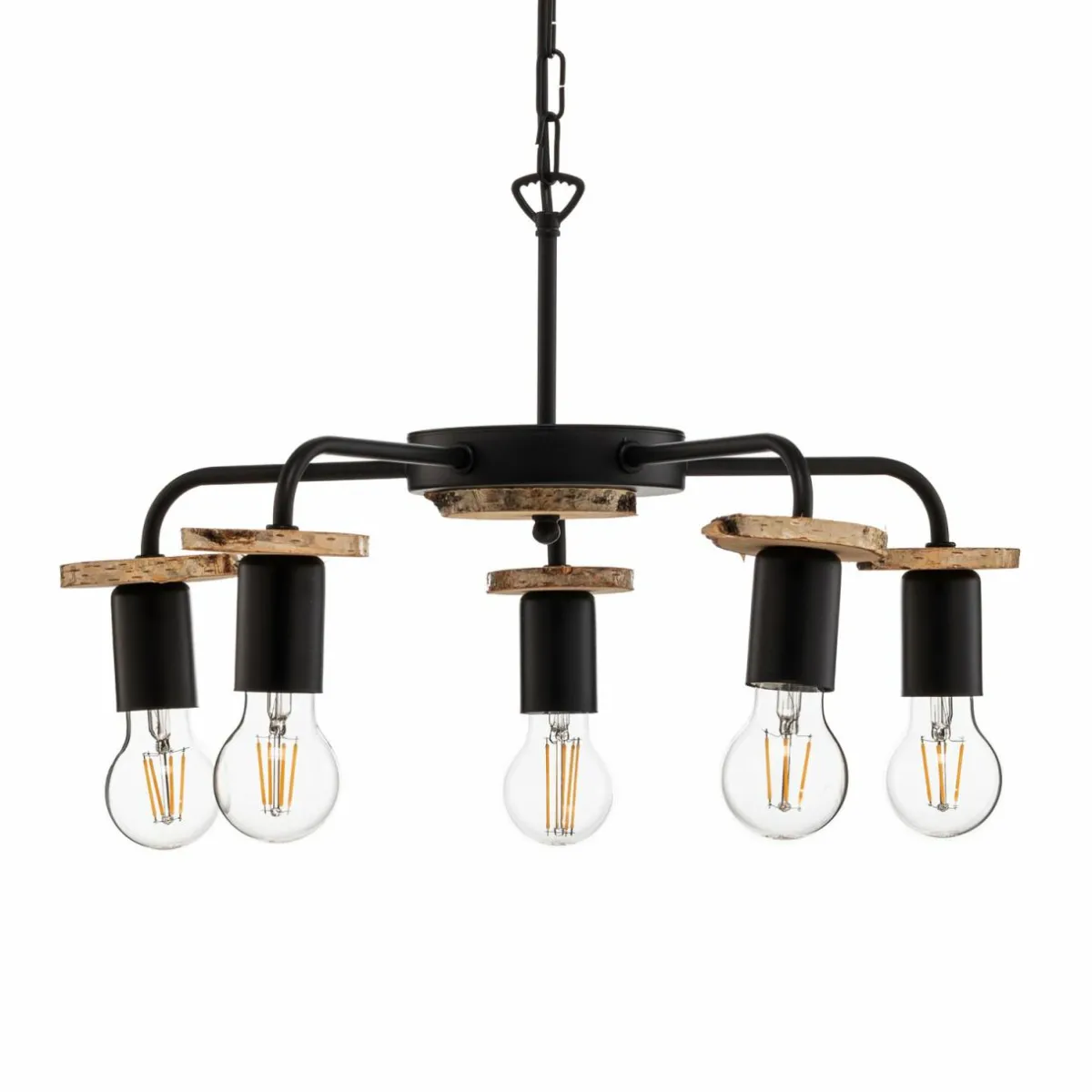 envostar_yorik_suspension_disques_darbre__lampes_2.webp Outlet Envostar Yorik suspension disques d’arbre 5 lampes