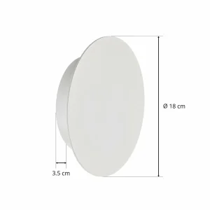 Hot Escale Blade applique LED, blanche mate, Ø 18 cm