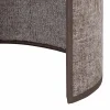 Fashion Euluna applique murale Céline, cappuccino, tissu chenille, 24 cm