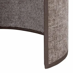 Fashion Euluna applique murale Céline, cappuccino, tissu chenille, 24 cm