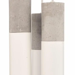 Discount Euluna Isabeau suspension à 3 lampes blanche/grise