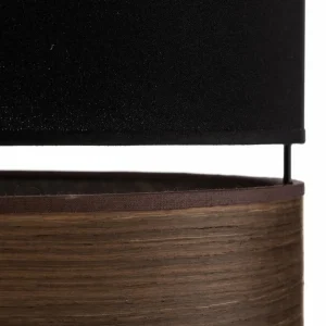 New Euluna Levo suspension, Ø 40 cm, chêne foncé/noir