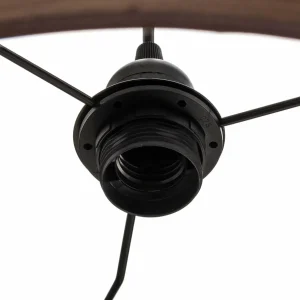 New Euluna Levo suspension, Ø 40 cm, chêne foncé/noir