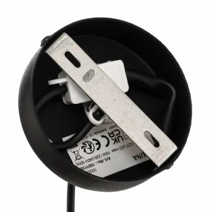 New Euluna Levo suspension, Ø 40 cm, chêne foncé/noir