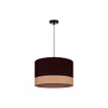 Cheap Euluna Levo suspension, Ø 40 cm, jute/brun foncé