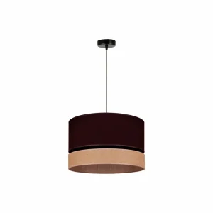 Cheap Euluna Levo suspension, Ø 40 cm, jute/brun foncé