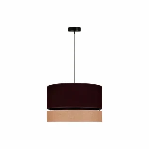 Cheap Euluna Levo suspension, Ø 40 cm, jute/brun foncé