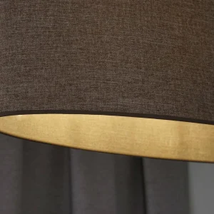 Cheap Euluna plafonnier Celine, cappuccino, tissu chenille, 80 cm