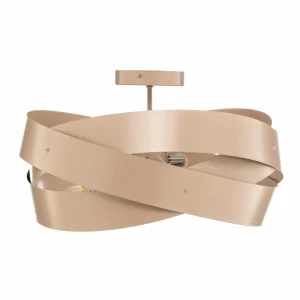 Outlet Euluna plafonnier Tornado, beige, Ø 50 cm