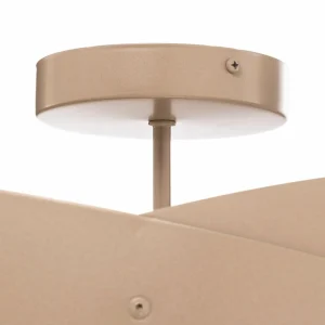 Outlet Euluna plafonnier Tornado, beige, Ø 50 cm