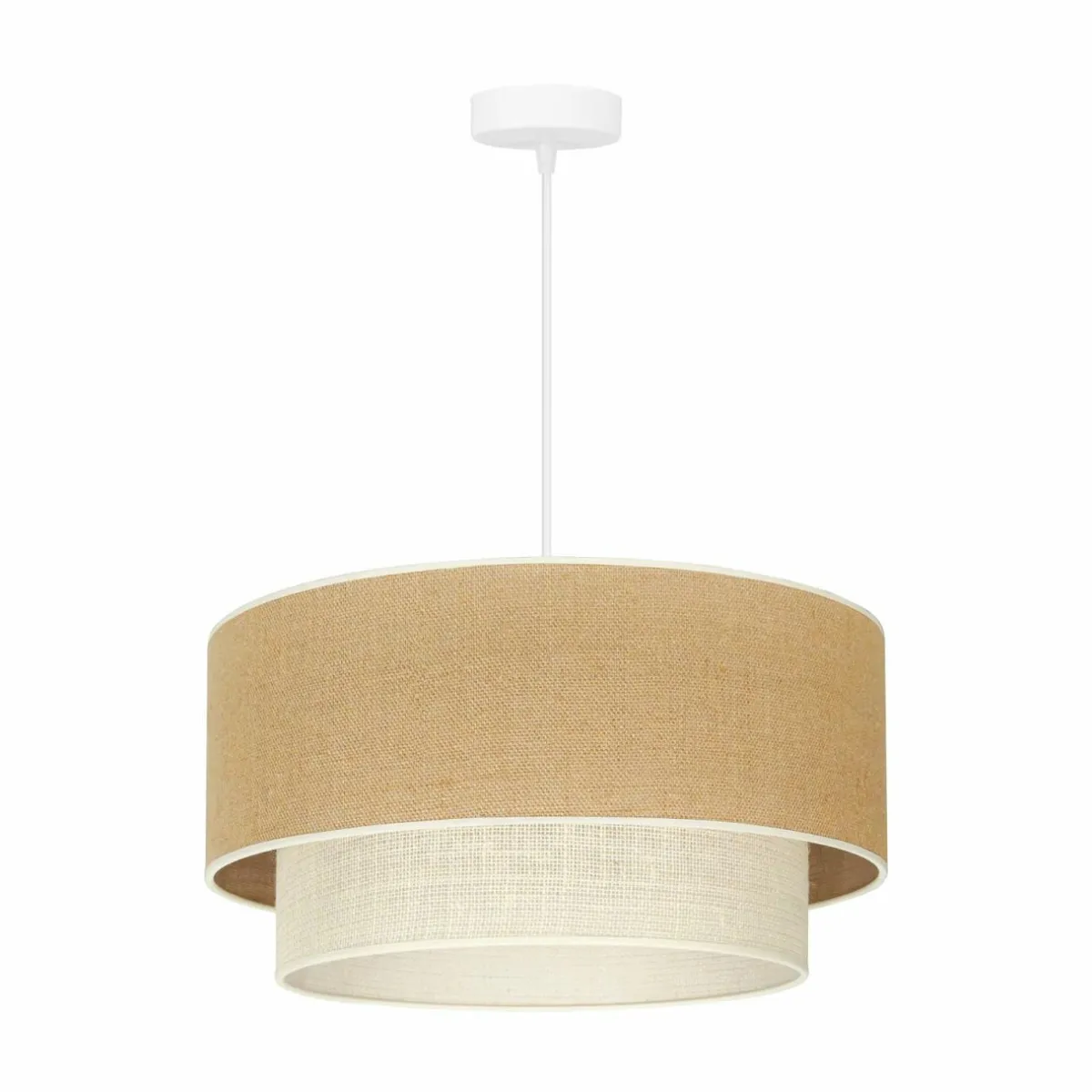 euluna_suspension_boho_jute_brun_naturelblanc___cm_0.webp Flash Sale Euluna Suspension Boho Jute, brun naturel/blanc, Ø 45 cm
