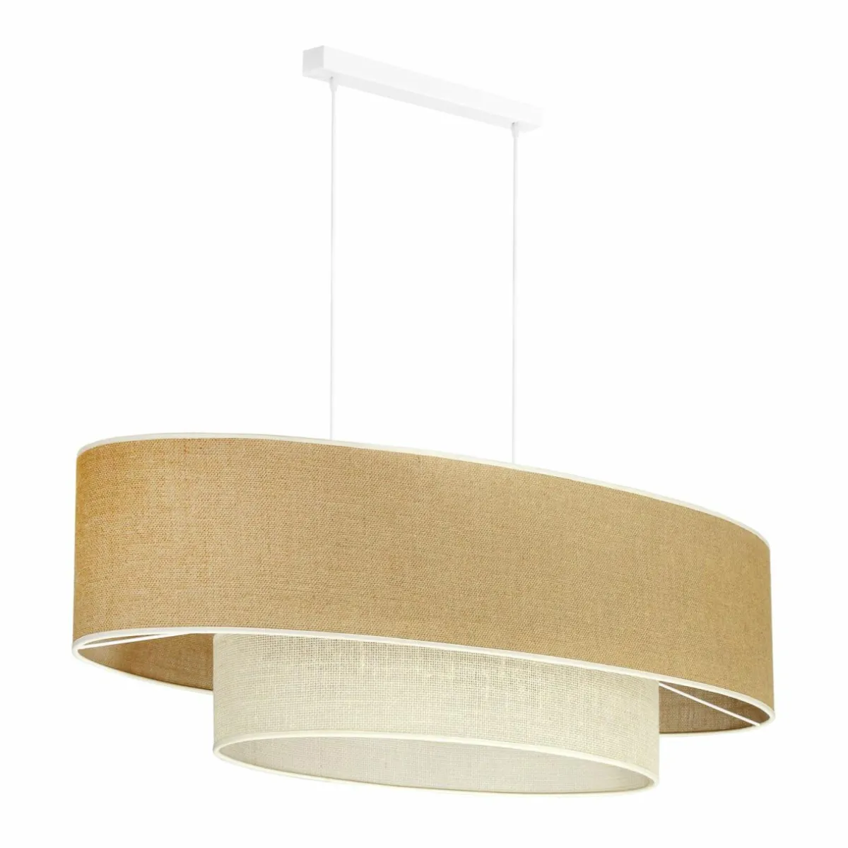 euluna_suspension_boho_jute_brun_naturelblanc_longueur__cm_0.webp Discount Euluna Suspension Boho Jute, brun naturel/blanc, longueur 80 cm