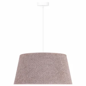 Hot Euluna Suspension Boucle, textile cappuccino, Ø 50 cm, 1 lampe