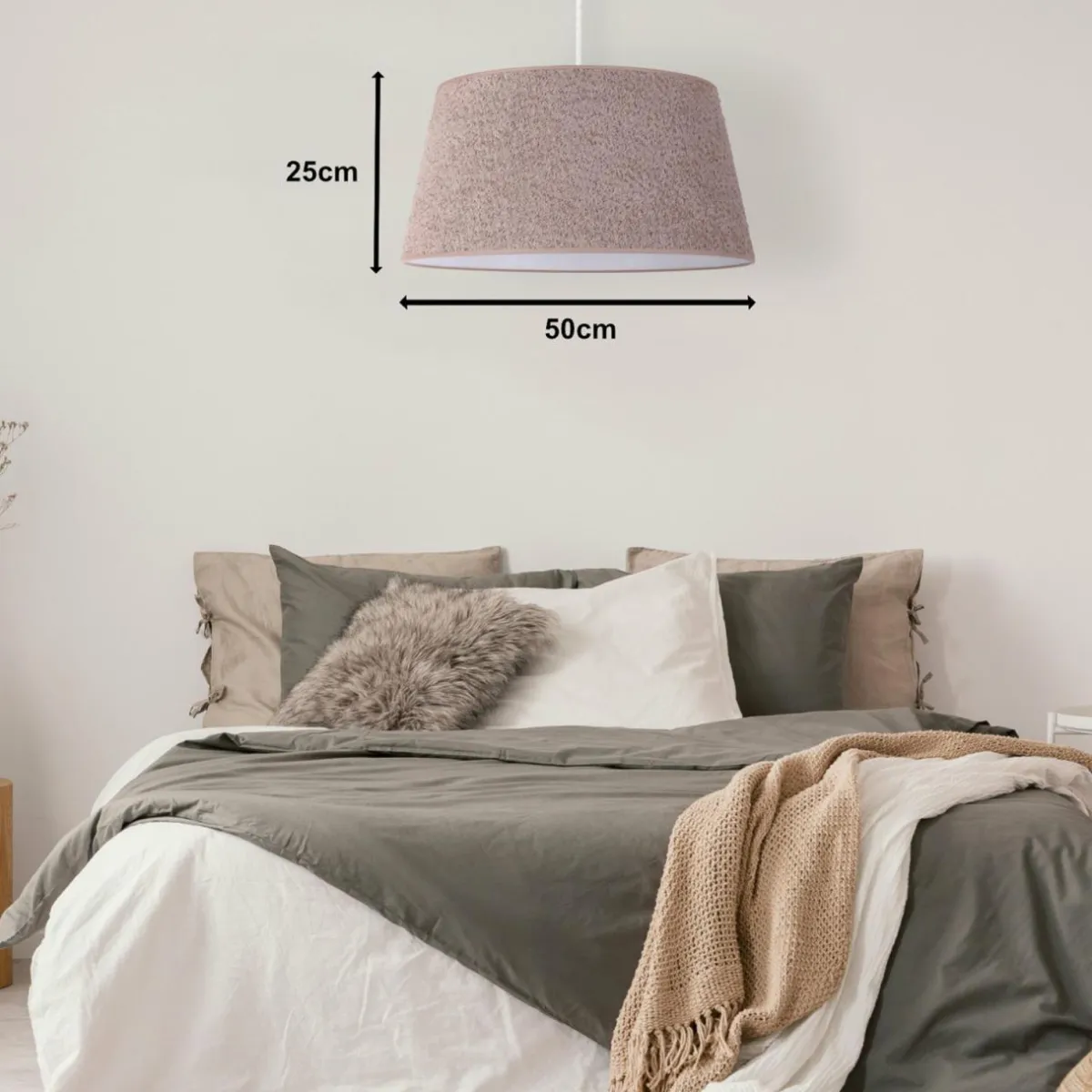euluna_suspension_boucle_textile_cappuccino___cm__lampe_1.webp Hot Euluna Suspension Boucle, textile cappuccino, Ø 50 cm, 1 lampe