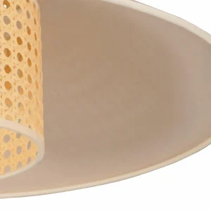 Outlet Euluna suspension Cappello, beige, rotin naturel, Ø 45 cm