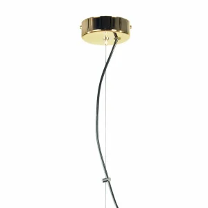 Shop Euluna suspension Petla, noir/or, métal, Ø 65 cm