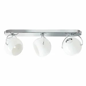 Best Sale Fabbian Beluga White plafonnier direct à 3 lampes