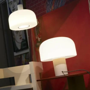 Best FLOS Lampe à poser Bellhop Glass T, blanc, hauteur 34 cm, intensité
