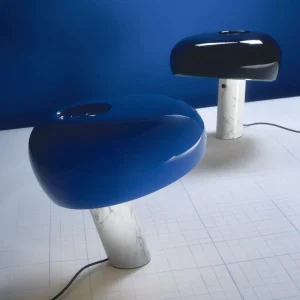 Cheap FLOS lampe à poser Snoopy, bleu marine, marbre, métal