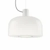 New FLOS Suspension Bellhop Glass S2, blanc, Ø 45 cm, verre, E27