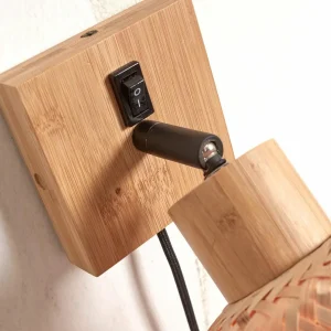 Flash Sale Good & Mojo Applique murale Java, naturel, fiche, bambou